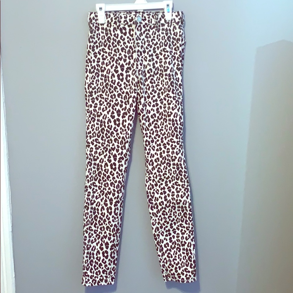 Cheetah print jeans